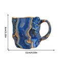 thumbnail image 2 of Crystal Coffee Mugs, Elegant Translucent Resin Coffee Mug ,400ml Colorful Mineral Crystal Coffee Mug, 11 OZ, Ergonomic Handle, （Without inner liner), 2 of 6