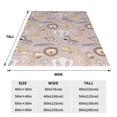 thumbnail image 3 of Fuzoiu Safari Animals Print Ultra-Soft Micro Fleece Blanket,All Seasons Flannel Throw, Lightweight Blanket for Bed, Sofa, Couch, Movie Night, Camping, and Travel-80"x60", 3 of 7
