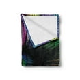 thumbnail image 2 of Eye Soft Flannel Fleece Blanket, Abstract and Vibrant Colored Shape with Optical Illusion Effect Psychedelic Inspiration, Cozy Plush for Indoor and Outdoor Use, 70" x 90", Multicolor, by Ambesonne, 2 of 5