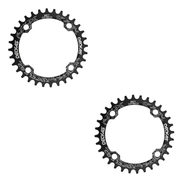 Greeniant Juego de bielas para bicicleta, disco dentado, 32T, cadena hexagonal de aluminio, accesorios de reparación de ciclismo para deportes al aire negro y 32T 2piezas Greeniant CBP110519