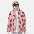 thumbnail image 2 of Fotbe Strawberries Chaqueta con Protección Solar UPF 50+ para Hombre y Mujer, Camisa con Capucha y Bolsillos-3X-Large, 2 of 7