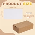 thumbnail image 2 of 3.5x2 Inch Blank Kraft Paper Note Card, 100Pcs Small Blank Paper Message Business Cards for Reminder Study DIY Craft Invitation Tag Flash Vocabulary Word, White/Pink, 2 of 6