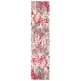 thumbnail image 3 of SAFAVIEH Madison Candelario Abstract Polka Dots Runner Rug, Grey/Red, 2'2" x 14', 3 of 10