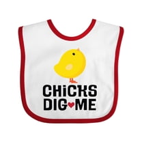 Inktastic Easter Baby Boy Chicks Dig Me Boys Baby Bib