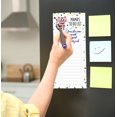 thumbnail image 6 of Inkdotpot Pack of 6 Funny Magnetic Dry Erase List For Fridge, Wipe Clean w/ NoStain, Quick Notes Shopping & Grocery List Whiteboard for Fridge, 8.75" x 3.8"(Cat Theme), 6 of 6
