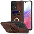 thumbnail image 1 of Nalacover for Samsung Galaxy A53 5G Wallet Case, Premium PU Leather Soft TPU Anti-Drop Card Slots with 360 Finger Ring Holder Kickstand Back Phone Cover For Samsung Galaxy A53 5G, Coffee, 1 of 8