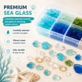 thumbnail image 3 of Sea Glass Art Kit, DIY Sea Glass Mosaic Art Kit, Ocean-Themed Seaglass Craft Kit with Colorful Glass Pieces, Beautiful Ocean-Inspired Artwork, Coastal Home Decor Creative Handmade Gift (Octopus), 3 of 14