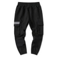 thumbnail image 2 of Gubotare Boys Pants Uniform Boys Cargo Joggers Pants Elastic Waist Casual Jogging Trousers Bottom for Kids 3T 4T 5T 6T 7T 8T 9T 10T (Black,7-8 Years), 2 of 9