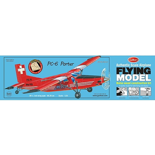 Guillow S Porter Pc 6 Laser Cut Model Kit Walmart Com Walmart Com