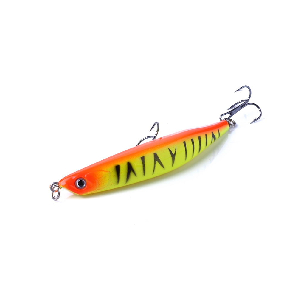 HENGJIA Minnow Bass Fishing Lures, Jerkbait Lure Set Hard Baits Crankbait for Catfish Walleye Trout Fishing Bait 10Pcs/kit