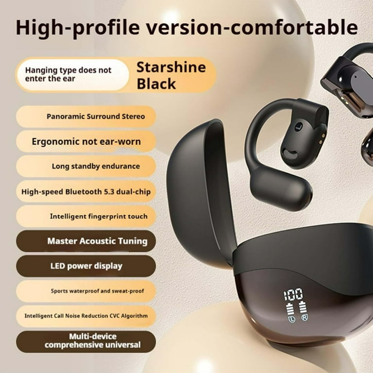 Instantané Écouteurs Traducteur IA 2025 - Traduction Instantanée 144 Langues, Bluetooth 5.4, Autonomie 8h Traducteur Vocal