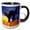 Black/White, variant on 3drose, Clapsaddle – Black Cat with Moon, 11oz Magic Transforming Mug