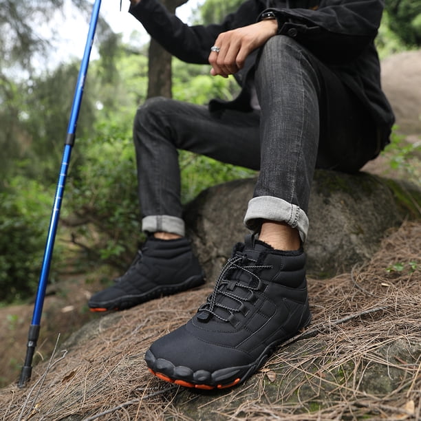 Botas de nieve cálidas y acogedoras Botas de nieve forradas de piel cálidas y acogedoras botas de nieve suaves para mujeres y hombres zapatos antideslizantes para exteriores DQrwqpou Tenis De Mujer Tenis De Hombre