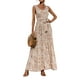 thumbnail image 3 of Txlixc Vestido de verano femenino sin mangas vestido de leopardo de cuello V profundo con bolsillos Txlixc moda, 3 of 7