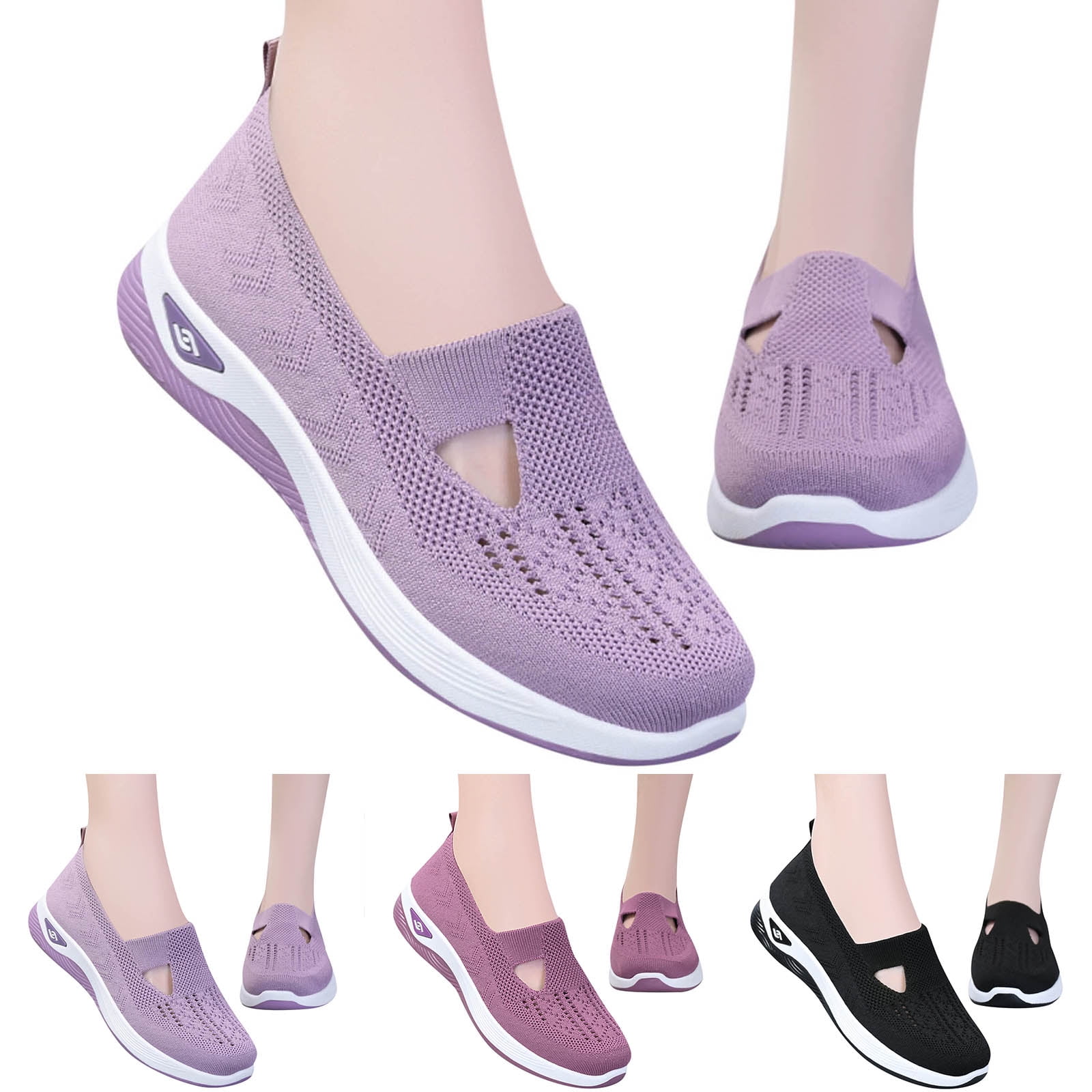 XIAQUJ Fashion Summer Women Sports Shoes Flat Bottom Non