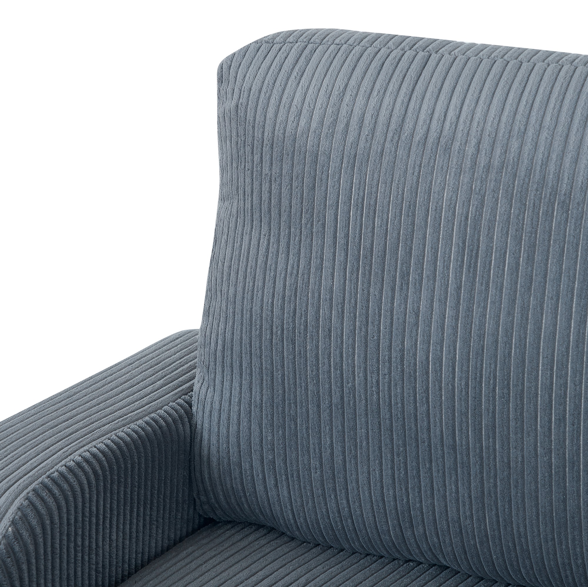 Gewnee Pull Out Sofa Bed,3 In 1 Sleeping and Seating Sofa with Storage Function,with Corduroy Fabric L-shaped Sofa,Suitable for Living Room,Bedroom and Apartment(Gray)
