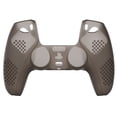 thumbnail image 2 of PlayVital Clear Black 3D Studded Edition Anti-Slip Silicone Cover Skin for PS5 Controller, Soft Rubber Case for PS5 Wireless Controller with 6 Clear Black Thumb Grip Caps, 2 of 9