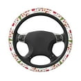thumbnail image 3 of Daiia Snowflakes Santa Claus Steering Wheel Cover Auto Steering Wheel Covers Breathable Anti-Slip Steering Wheels Car Interior Decor Accessories for Men Women Universal 15 Inch, 3 of 8