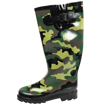 

Sunville Women s Mid Calf Waterproof Rubber Garden Rainboots 37349-10B(M)US camo