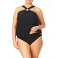 thumbnail image 2 of Time and Tru Women's and Women’s Plus O Ring Hanky Hem Tankini Swim Top, 2 of 5