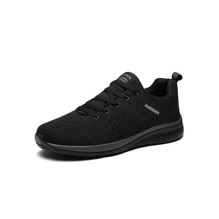 

GENILU Running Shoes for Men Lightweight Comfortable Walking Shoes Fashion Sneakers Black 5.5