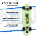 ReDo Skateboard 22.5" x 6" Retro Poly Wavy Pineapple Cruiser Complete