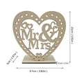 thumbnail image 6 of Valentines Day Heart Shaped Ornaments Wooden Signs Valentines Day Party Supplies for Home Decor Wall Decor Table Centerpiece Romantic Gift for Husband Wife Couples Anniversary Wedding, 6 of 6
