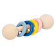 thumbnail image 2 of Juguetes de sonajero de Madera, Juguetes de dentición para bebés con sonajero de Madera, Juguete mordedor de Madera de 5 Anillos, Juguetes para niños pequeños para bebés recién Shuxiu Wang 8390615156899, 2 of 2