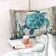 thumbnail image 4 of Balery Watercolor Sea Turtle Funda de Cojín Estampada, Regalos para Mujeres, Regalos de Amor para Ella, Regalos para Novia o Esposa, Funda de Almohada-14"x20", 4 of 6