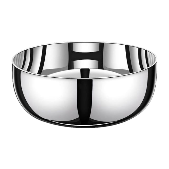 Transemion Stainless Steel Ban Kitchen Gadget Cereal Bowl for Grains Beans Vegetables Silver 30CM
