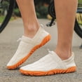 thumbnail image 3 of Womens Mens Barefoot Wide Toe Slip on Walking Shoes Fall Knit Non Slip Minimalist Zero Drop Golf Sneakers, 3 of 7