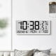thumbnail image 2 of Reloj Despertador Electrónico Digital LCD con Batería, con Visualización de Temperatura, Humedad, Fecha y Hora, para Escritorio y Pared B, 2 of 5