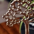 thumbnail image 5 of Iconic Tree of Life Table Top Figurine, Made by Hand, Silver Aluminum, Mango Wood Base, 9.75 Inches, 5 of 14