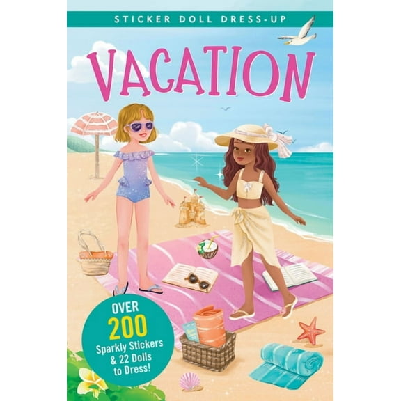 Vacation Sticker Doll Dress-Up Book, (Paperback)