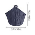 thumbnail image 2 of GOOHOCHY Mujeres Hombres Poncho de bicicleta reflectante seguro con mangas para mujer Chubasqueros largos Engrosamiento transparente Gran sombrero de ala (Verde militar), 2 of 7