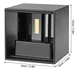 thumbnail image 2 of Lámpara Led Pared De 10w Interior Exterior Impermeable Deco Xtellar negro, 2 of 3