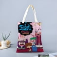 thumbnail image 2 of Foster's Home for Imaginary Friends Bolso de tela con estampado de lienzo para mujer, bolsa de compras reutilizable y estética, con cremallera interior, regalo para mujer,40*40cm., 2 of 6