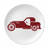 Geometric Classic Red Cars Outline Plate Decorative Porcelain Salver Tableware Dinner Dish