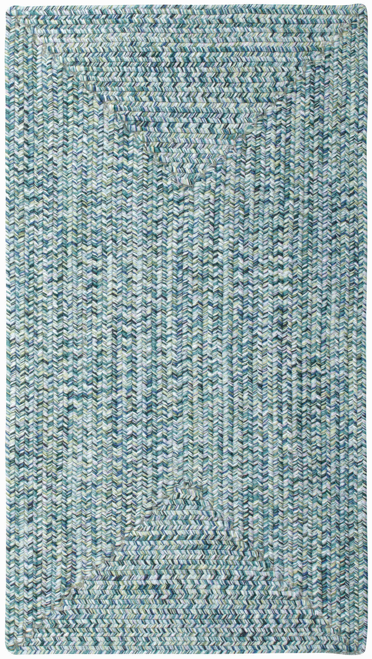 Capel Rugs, Sea Glass Ocean Blue Braided Rugs