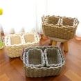 thumbnail image 5 of Gnwei Small Storage Baskets, Natural Cotton Rope Woven Baskets for Organizing, Tiny Oval Storage Easter Baskets, Small Basket, Cat Dog Toy Baskets, Bathroom Organization Bin, 5 of 7