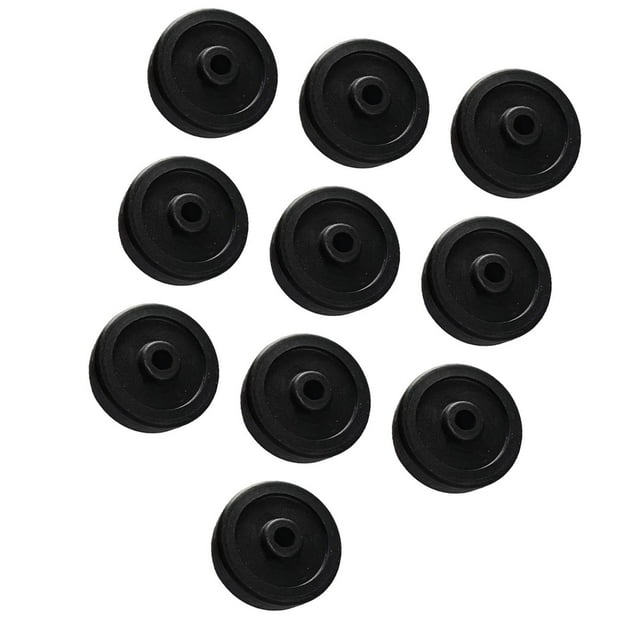 Kit de 10 ruedas de movilidad de nailon, componentes de repuesto para fitness 53x21 mm