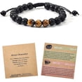 thumbnail image 5 of Cool Gifts for Man with Inspirational Card - Adjustable Tiger Eye Bracelet - Gift Ideas for Men, Brother, Son - Birthday, Graduation, Back-to-School, Christmas Stocking Stuffers, Rakhi for Brother, 5 of 5