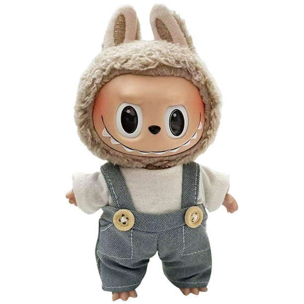 Mono Oso Ropa Cos Dibujos Animados Felpa Anime 17cm para Muñecas Labubu