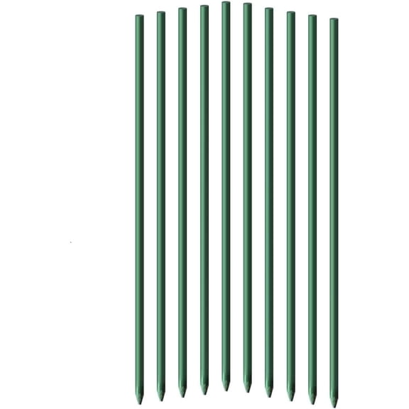 5ft Garden Stakes 50pack for Climbing Plants, 1/4" Diameter Supports Poles EcoStake Rust-Free Plant Sticks Fence Post (60inch)