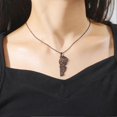 thumbnail image 2 of Lebanon Hollow Out Design Map Necklace for Women Men Liban Islam Letter Stainless Steel Necklaces Jewelry Birthday Party Gift, 2 of 5