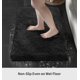 thumbnail image 3 of Alfombra de baño Disolla negra antideslizante, 60 x 90 cm, lavable, 3 of 9