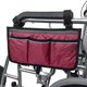 thumbnail image 2 of Bolsa de almacenamiento para silla de ruedas Vin Rouge, bolsa para silla de ruedas, bolsa de almacenamiento para reposabrazos colgante con tiras reflectantes para andadores, scooters de movilidad, 2 of 5