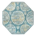 thumbnail image 3 of Unique Loom Paragon Collection Area Rug - Grayson (4' Octagon Gray and Blue/Ivory), 3 of 10