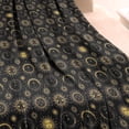 thumbnail image 3 of Black Sun Moon Pattern Blanket,Comfortable Soft Flannel Throw Blanket,All Season,Warm Lightweight Blankets for Sofa Bed Couch Living Room Chair,40"x50", 3 of 4