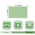 thumbnail image 2 of 4x6ft Outdoor Rug, Reversible Plastic Patio Rug Waterproof, Indoor Outdoor Carpet Clearance, Portable Small Area Carpet for Patio Deck Balcony Pool RV Camping Beach Picnic, Grey Small Leaves, 2 of 6